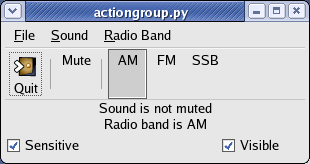 ActionGroup Example