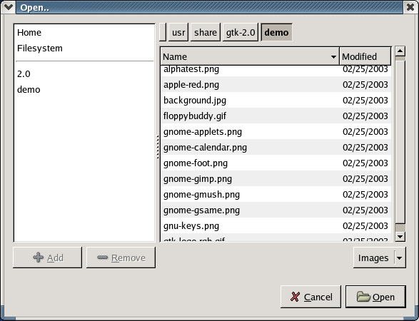 File Selection Example