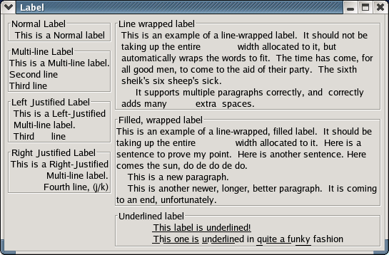 Label Examples