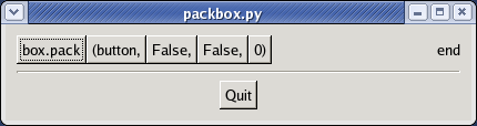 Packing with pack_end()