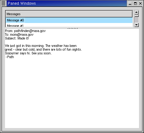Paned Example
