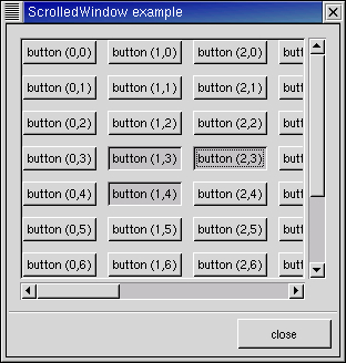 Scrolled Window Example