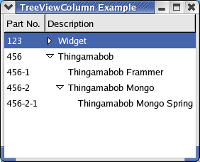 Expander Arrow in Second Column